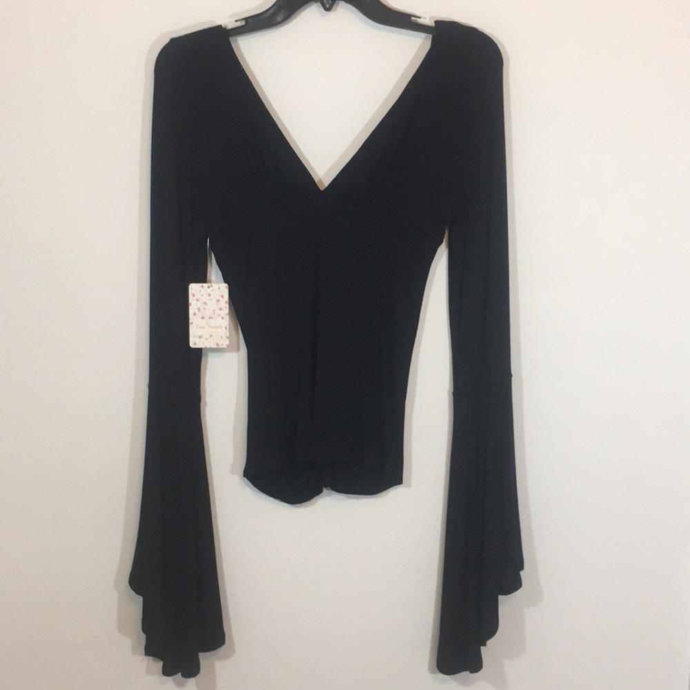 NWT Free People What a Babe bell sleeved top shirt - Picture 9 of 9
